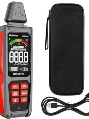 EMF Detector 5 in 1 Handheld EMF Meter Radiation Detector, Detects EF